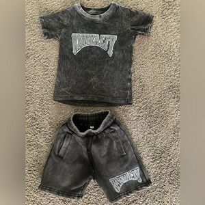 Kids Ashy Black Matching Set